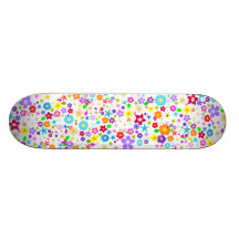 Skate floral das meninas do teste padrão de flor