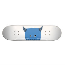Skate Horned azul do monstro
