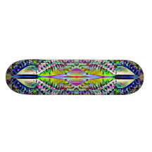 Skate mágico abstrato