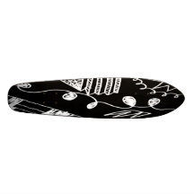 Skate Oldschool do desenho da caneta de feltro do 