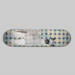 Skate preto & azul retro da alpaca skates