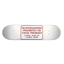 Skate proibido Skateboarding do sinal