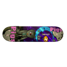 Skate rachado dos porcos