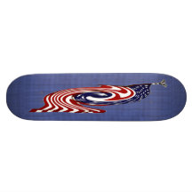 Skate rápido do fluxo da bandeira americana