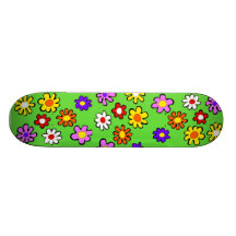 Skate retro das flores