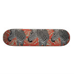 Skate retro do vermelho das zebras II