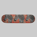 Skate retro do vermelho das zebras II skates