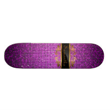 Skate roxo dos comp(s) do Glitz do disco do Sequin