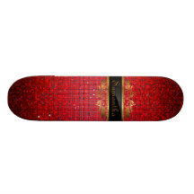 Skate vermelho dos comp(s) do Glitz do disco do Se