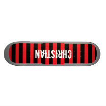 Skate vermelho e preto cristão