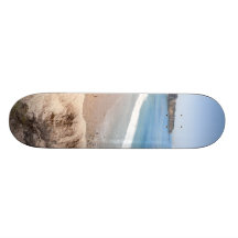 Skateboat do oceano & da praia