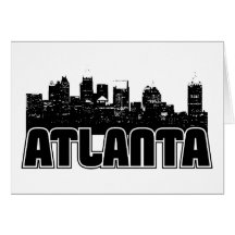 Skyline de Atlanta Cartão