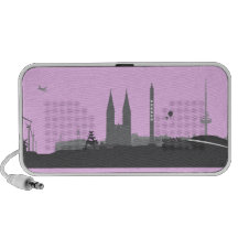 Skyline de Bremen altifalante de mini Caixinha De Som Para iPod