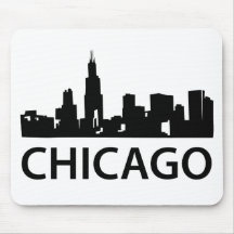 Skyline de Chicago Mouse Pads