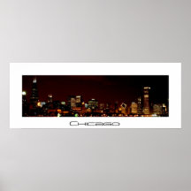 Skyline de Chicago Pôsteres