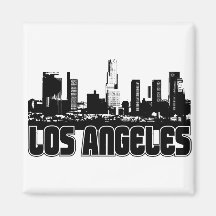 Skyline de Los Angeles Imãs De Refrigerador