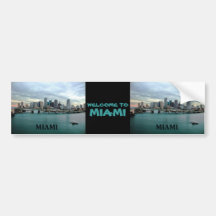 Skyline de Miami Florida Adesivo