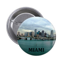 Skyline de Miami Florida Boton