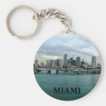 Skyline de Miami Florida Chaveiro