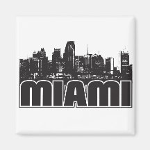 Skyline de Miami Imã