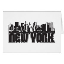 Skyline de New York Cartões