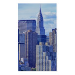 Skyline de NYC: Chrysler que constrói, cartão enco Modelos Cartão De Visita