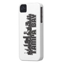 Skyline de Tampa Bay Capas iPhone 4 Case-Mate
