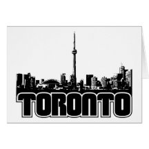 Skyline de Toronto Cartao