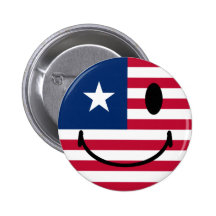 Smiley americano botons