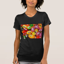 Smiley bonitos do feijão de geléia t-shirts