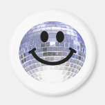 Smiley da bola do disco imã de geladeira