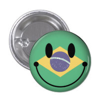 Smiley de Brasil Boton