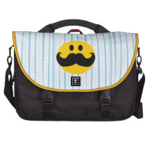 Smiley do bigode bolsa para notebook