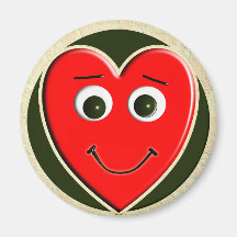 SMILEY DO GAJO DO AMOR DO CORAÇÃO IMÃS DE REFRIGERADOR