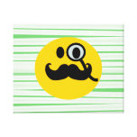Smiley do monocle do bigode impressão em tela canvas