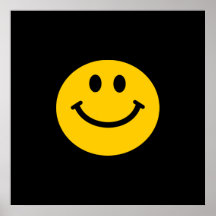 Smiley face amarelo pôsteres