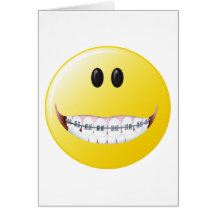 Smiley face das cintas cartões