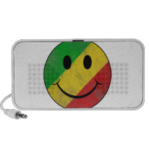 Smiley face do clássico de Rasta Caixinhas De Som Para iPhone