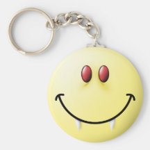 Smiley face do vampiro chaveiro