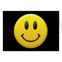 Smiley face feliz cartão