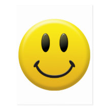 Smiley face feliz cartao postal