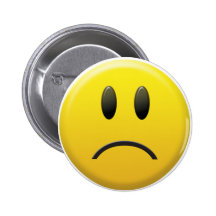 Smiley face triste pins