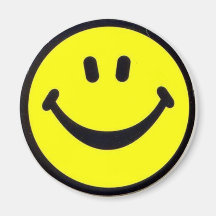 smiley imã de geladeira