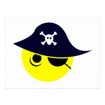 Smilie pirata smiley pirate cartões postais