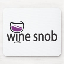 Snobe do vinho mouse pads