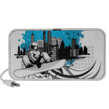 Snowboarding abstrata caixinhas de som para laptop