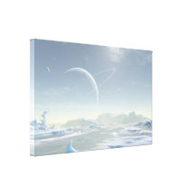 Snowland Impressão De Canvas Esticada