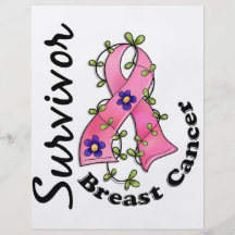 Sobrevivente 15 do cancro da mama panfletos personalizados