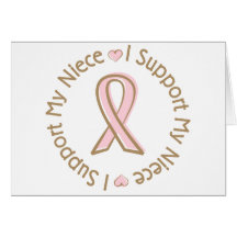 Sobrinha cor-de-rosa do apoio ao cancer de mama da cartão
