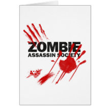 Sociedade do assassino do zombi cartão
